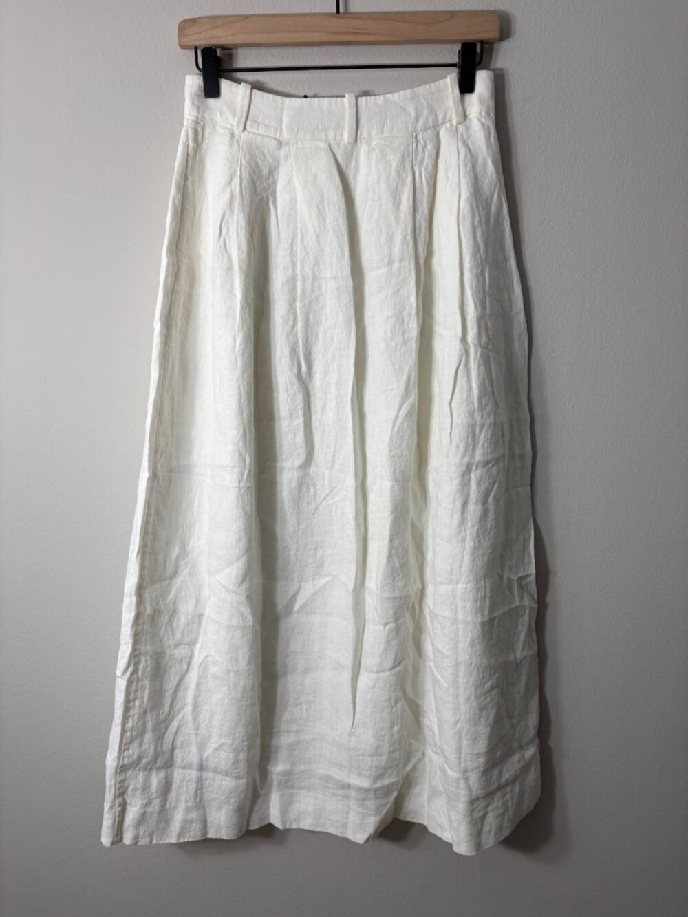 NEW Jenni Kayne Annabel Linen Midi Skirt Ivory Lightweight XS Casual Bohemian - Picture 3 of 10